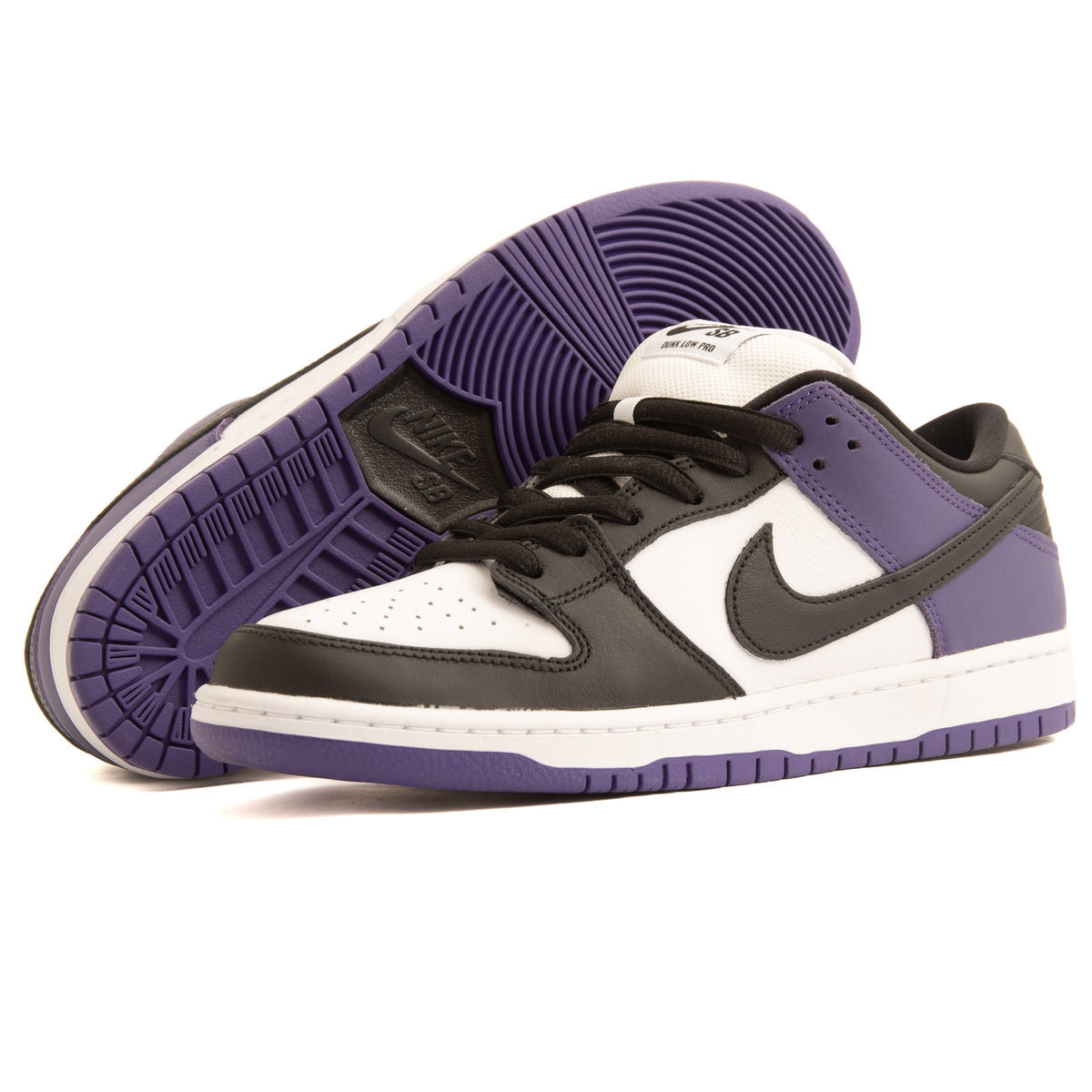 Nike SB Dunk Low Pro Court Purple Black White 303boards