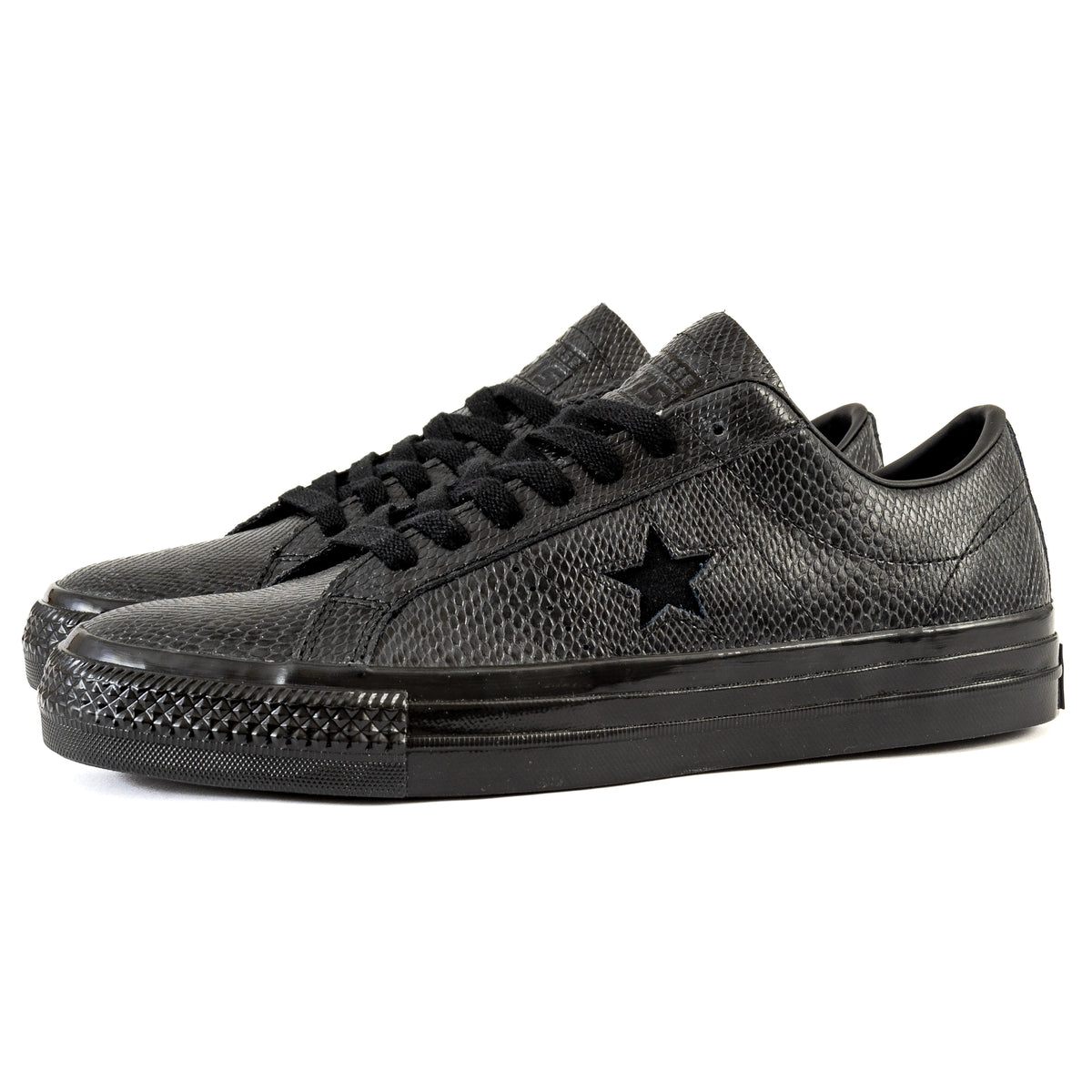 Converse one star ox black best sale