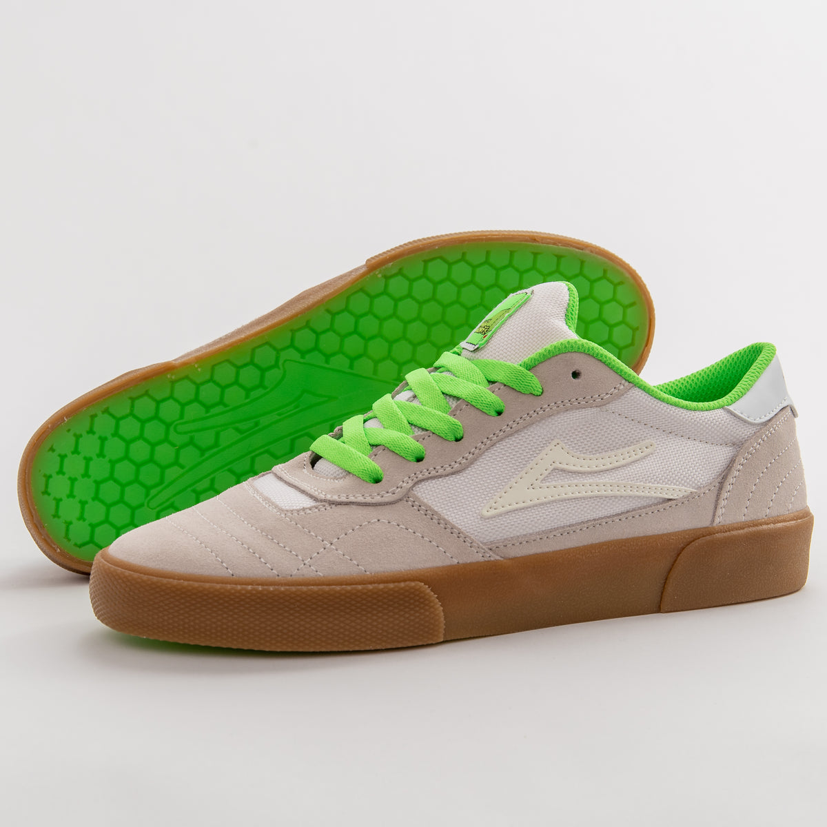 Lakai - YEAH RIGHT! Cambridge SMU (White/UV Green)