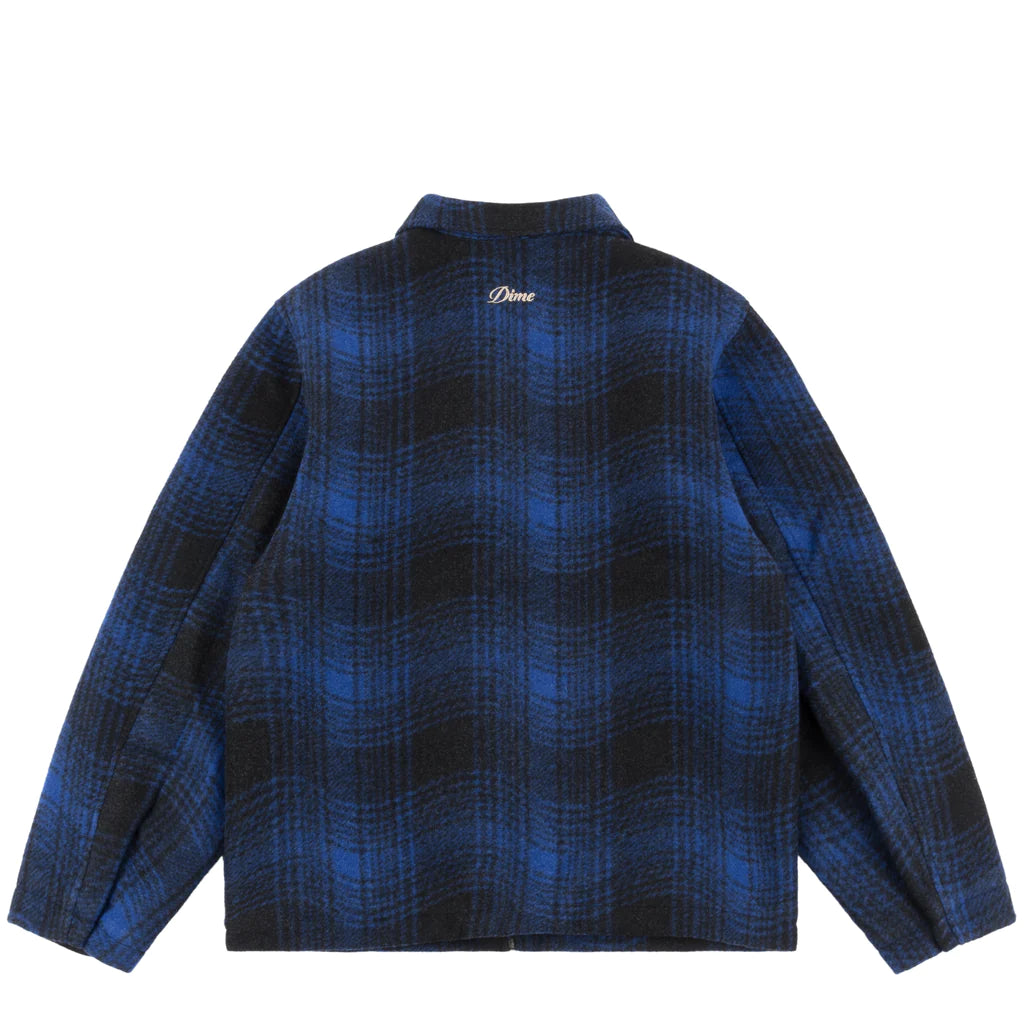 Dime - Wave Plaid Jacket (Blue)