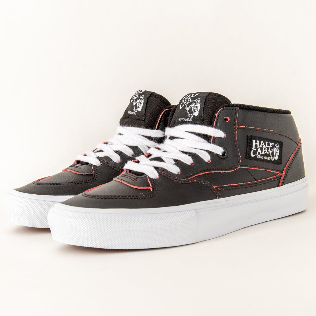 Vans Skate Half Cab Wearaway Black & Orange Leather Shoes