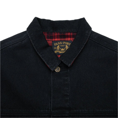 Pass Port - Workers Club Lined Denim Jacket (Black) – 303boards.com