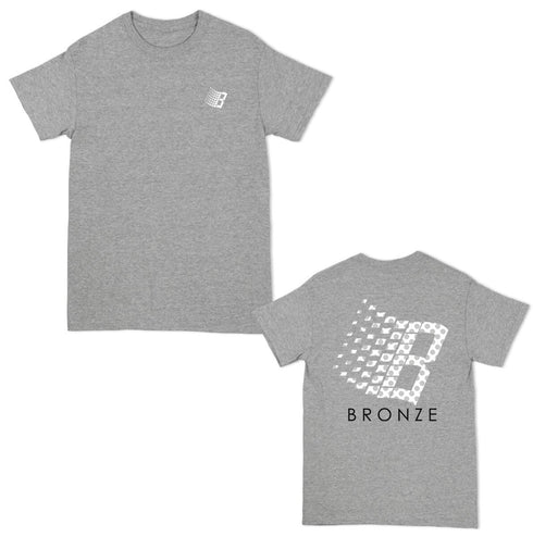 Bronze 56k - Polka Dot Logo Tee (Heather Grey)