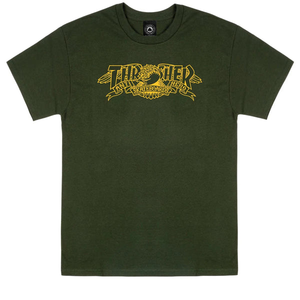 Thrasher - Anti Hero x Thrasher Mag Banner Tee (Forest Green)