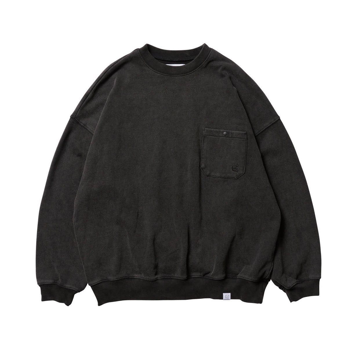 Evisen - Adult Wash Crewneck Sweater (Black) – 303boards.com