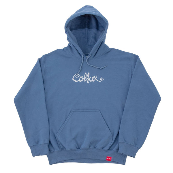 303 Boards - 303 X Chocolate Flip The Script Hoodie (Blue)