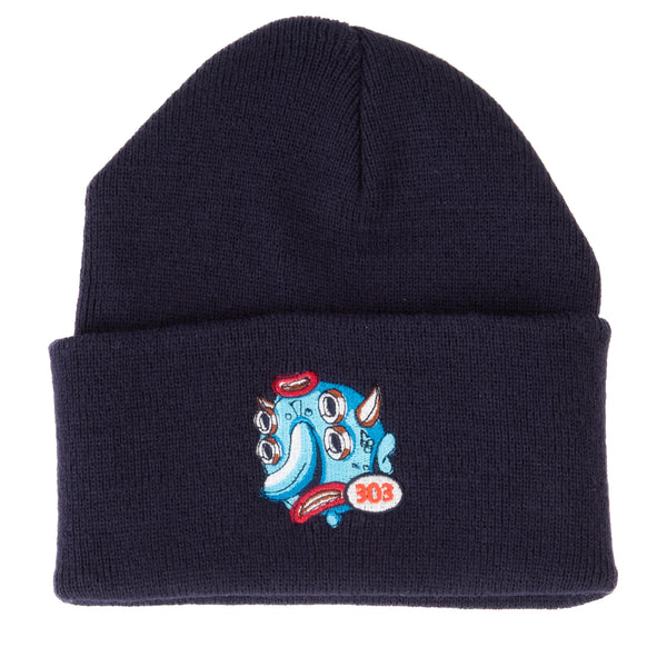 303 Boards - 303 Oval Birdcap Beanie (Navy)