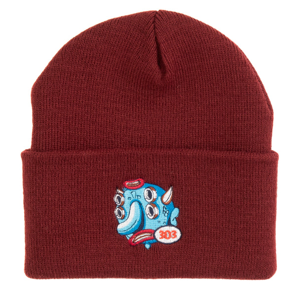 303 Boards - 303 Oval Birdcap Beanie (Maroon)