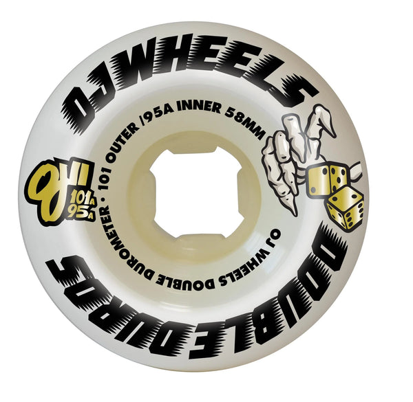 OJ - Double Duro Mini Combo 101a/95a White Wheels (58mm)