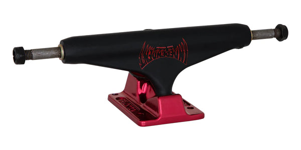 Independent - Forged Hollow Voltage Span Black/Ano Red Trucks (144/149)