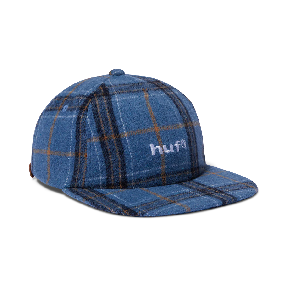 Huf 98 Plaid 5 Panel Hat Navy