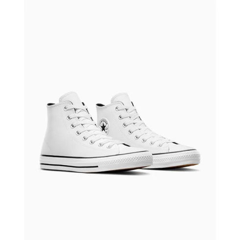 Cons - Chuck Taylor All Star Pro Hi Leather (White/White/Black)