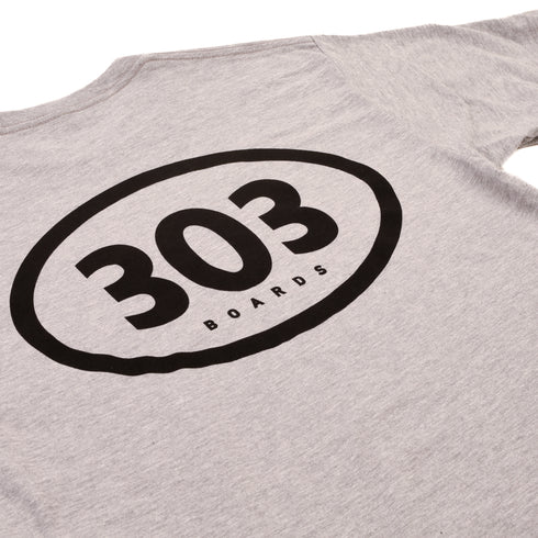 303 Boards - 303 Oval Tee (Heather Grey)