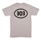 303 Boards - 303 Oval Tee (Heather Grey)