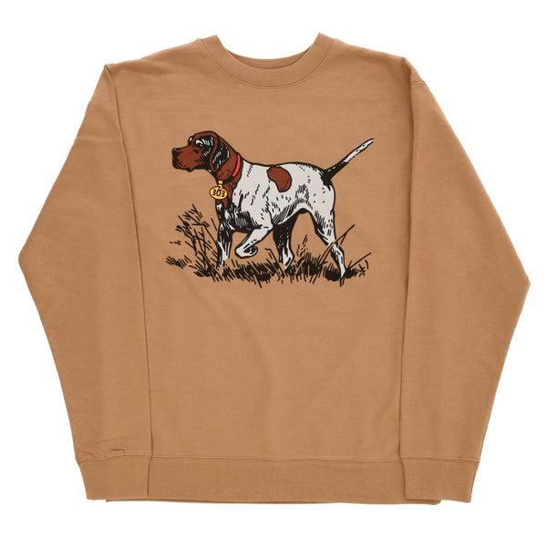 303 Boards - 303 Oval Bird Dog Crewneck Sweatshirt (Tan)