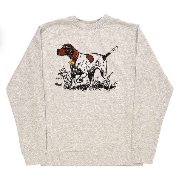 303 Boards - 303 Oval Bird Dog Crewneck Sweatshirt (Heather Grey)