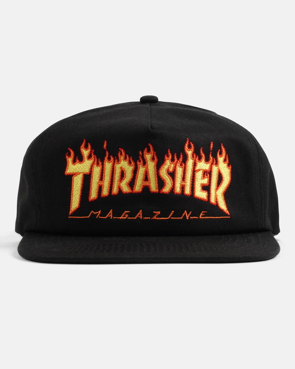 Thrasher - Flame Snapback Hat (Black) *SALE