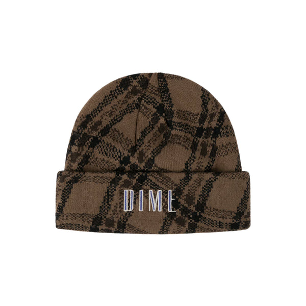 Dime - Wavy Plaid Cuff Beanie (Wood) – 303boards.com