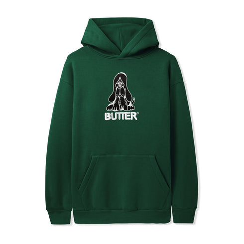 Butter Goods - Hound Embroidered Hood (Dark Green)