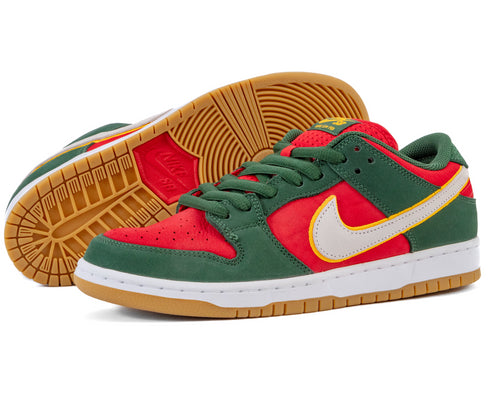 Nike SB - Dunk Low Pro (Fir/White-University Gold-Fire Red).