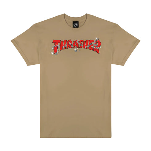 Thrasher - Chains By Daniel Shepard Shirt (Tan)