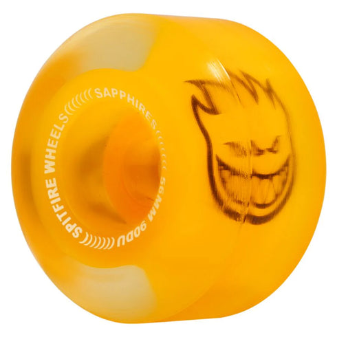 Spitfire - 90D Sapphires Conical Full Clear/Neon Orange Wheels (56mm)