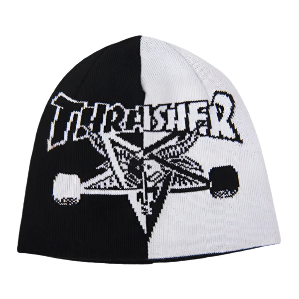 Thrasher - Skategoat Split Skully Beanie (Black/White)