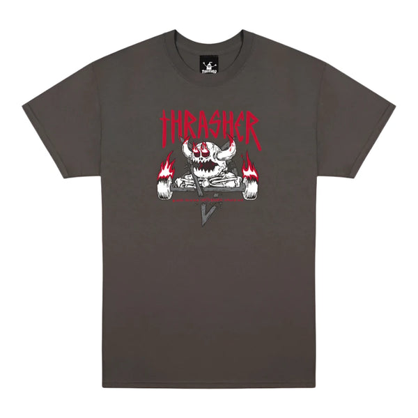 Thrasher - Toy Machine x Thrasher Monster-Gram Tee (Charcoal)