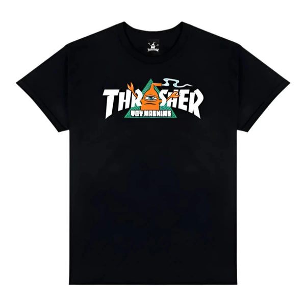 Thrasher - Toy Machine x Thrasher Vortex Tee (Black)