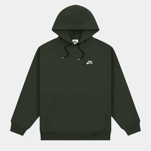 Nike SB - Fleece Pullover Skate Hoodie (Sequoia/White)