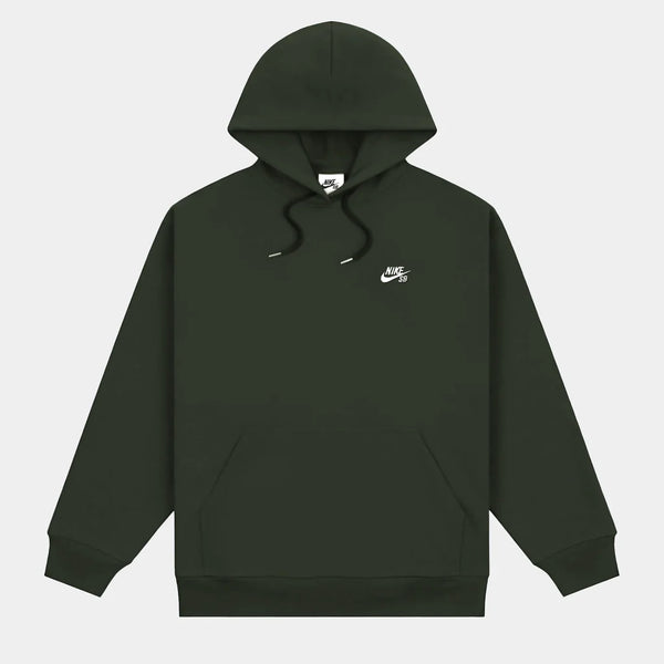 Nike SB - Fleece Pullover Skate Hoodie (Sequoia/White)