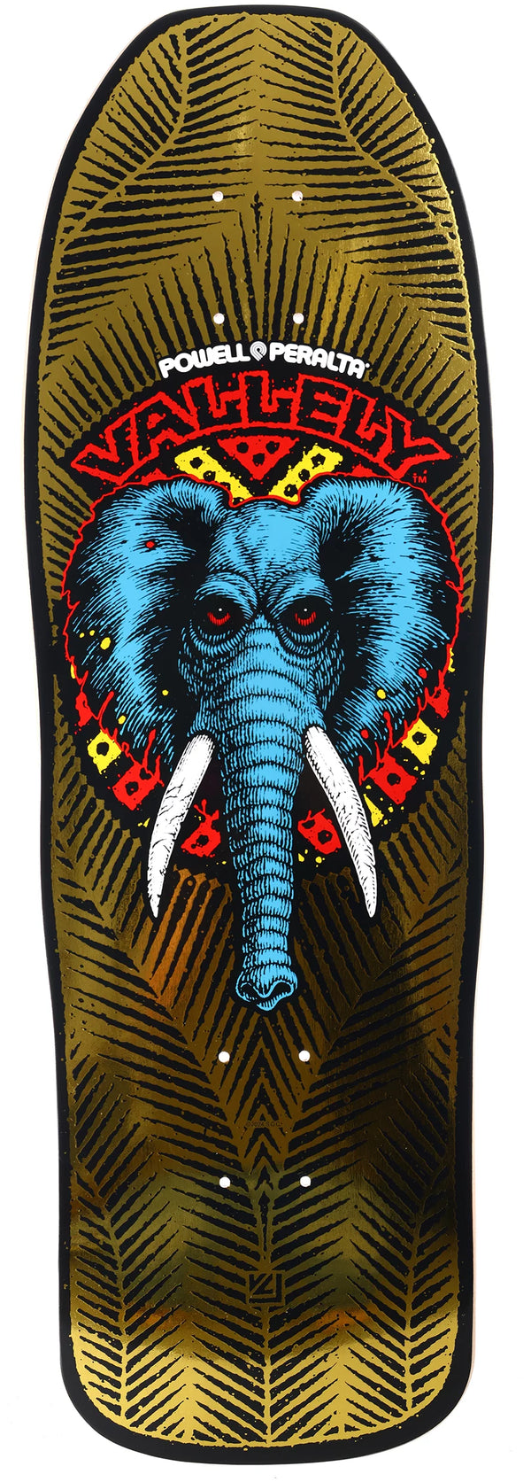 Powell - Mike Vallely Elephant Reissue Gold Deck (10")