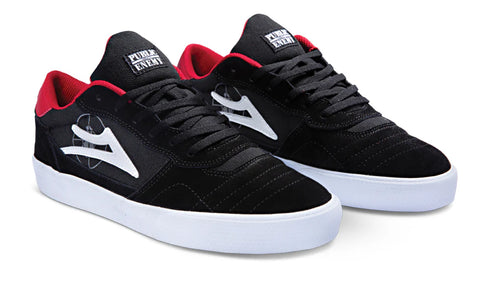 Lakai - Cambridge x Public Enemy (Black/Red Suede)