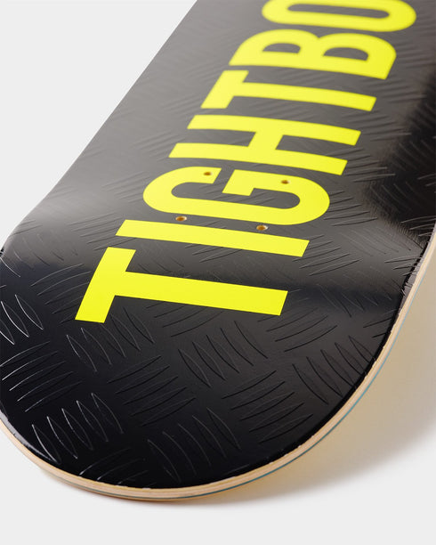 Tightbooth - Logo Deck Black / Safety Yellow (8.25