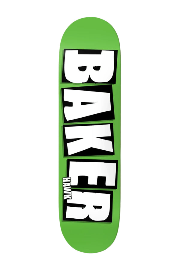 Baker - Riley Hawk Brand Name Neon Green Deck (8.5")