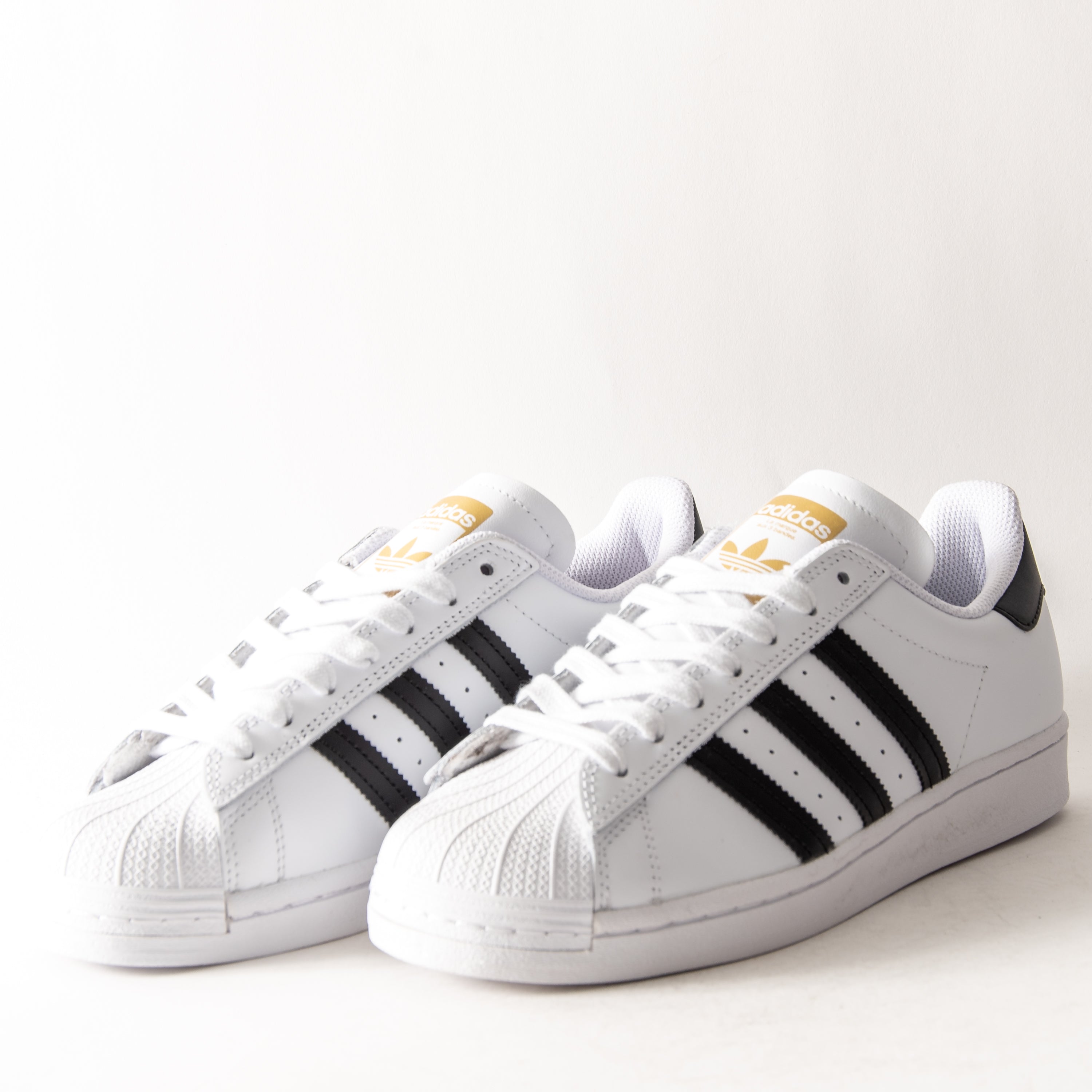 Adidas Originals Superstar White/Gold Women's Shoes, Size: 6