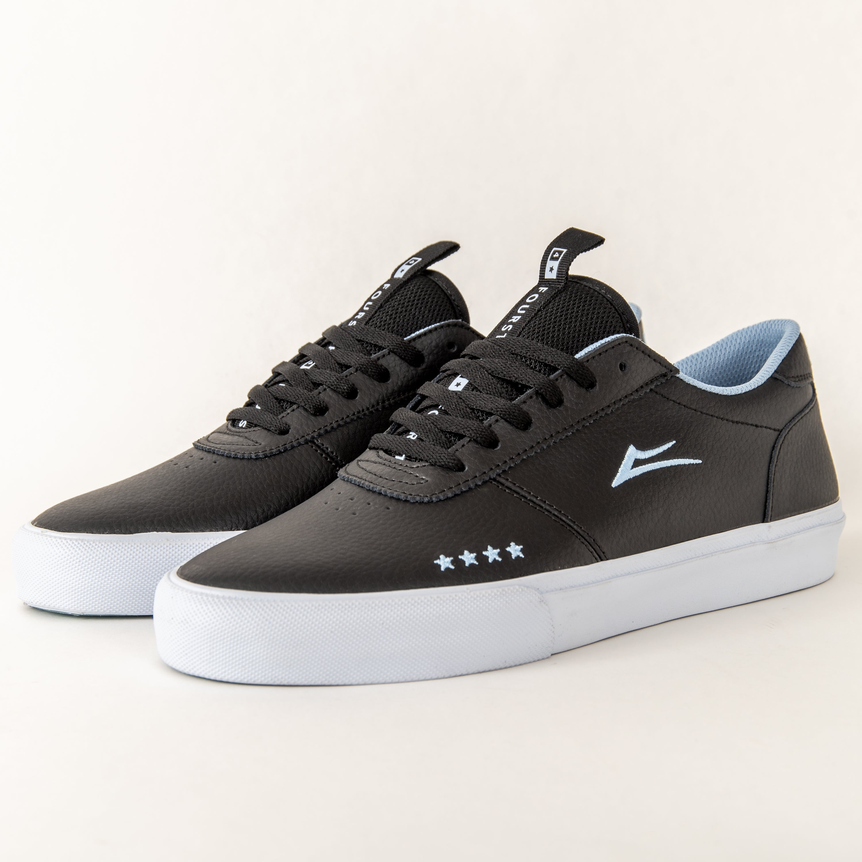 Lakai - Manchester Fourstar (Black/Pebble Leather) – 303boards.com