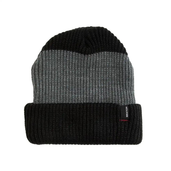 Brixton - Polar Chunky Beanie (Heather Grey/Black) *SALE